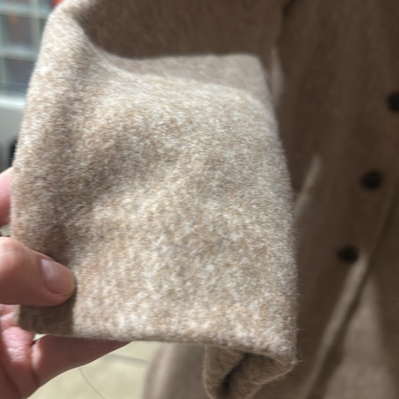 Shawl Collar Coat Banana Republic Oatmeal Size XS - Picture 3 of 4